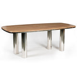 Safavieh Osborn Metal Dining Table Natural / Silver SFV5755A