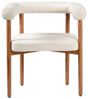 Safavieh Carrigan Upholstered Dining Chair White / Natural SFV5756A