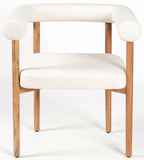 Safavieh Carrigan Upholstered Dining Chair White / Natural SFV5756A