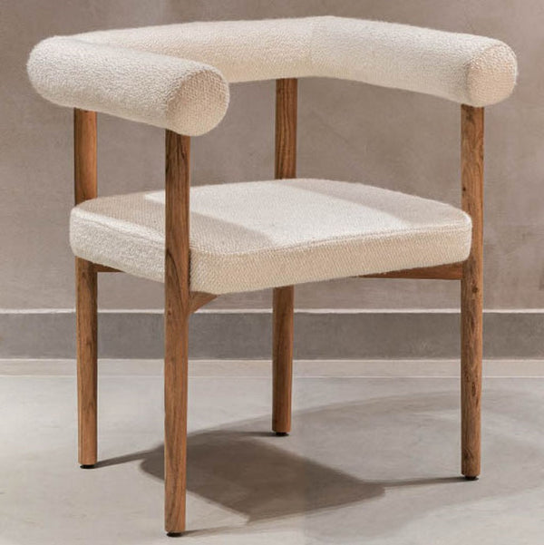 Safavieh Carrigan Upholstered Dining Chair White / Natural SFV5756A