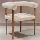 Safavieh Carrigan Upholstered Dining Chair White / Natural SFV5756A