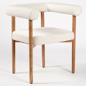 Safavieh Carrigan Upholstered Dining Chair White / Natural SFV5756A