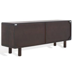 Safavieh JENNAMIRA Dark Brown Sideboard - Modern Art-Deco Design, Stylish Storage for Media, Buffet & Office SFV5761A
