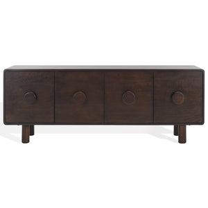 Safavieh JENNAMIRA Dark Brown Sideboard - Modern Art-Deco Design, Stylish Storage for Media, Buffet & Office SFV5761A