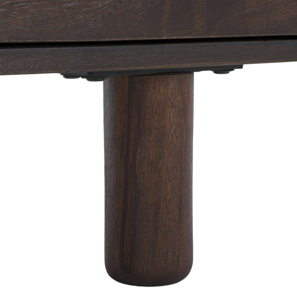 Safavieh JENNAMIRA Dark Brown Sideboard - Modern Art-Deco Design, Stylish Storage for Media, Buffet & Office SFV5761A