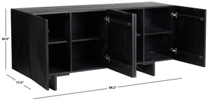 Safavieh Hewitt Wood Sideboard Black SFV5765A