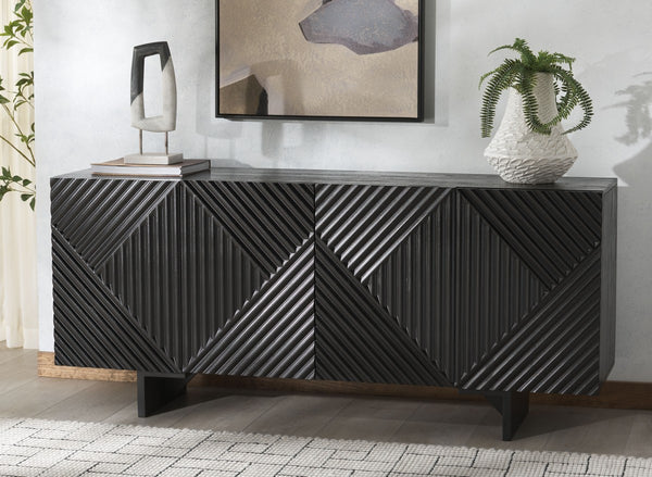 Safavieh Hewitt Wood Sideboard Black SFV5765A