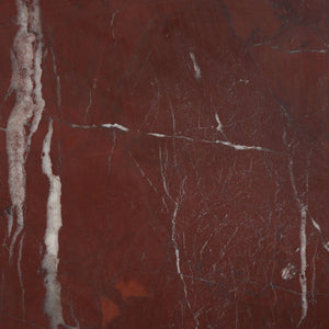 Safavieh Adriano Square Marble Accent Table with Natural Veining for Living Room Vignettes Red / White SFV5767C