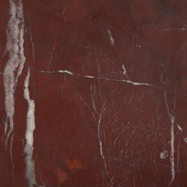 Safavieh Adriano Square Marble Accent Table with Natural Veining for Living Room Vignettes Red / White SFV5767C