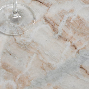 Safavieh Macklyn Square Marble Top Accent Table - Elegant Black & Light Brown Design For Modern Spaces Light Brown ,Black Marble ,Metal Sfv5768a