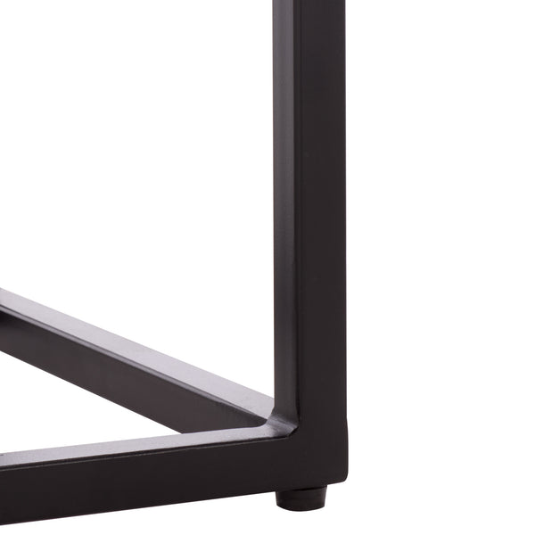 Safavieh Macklyn Square Marble Top Accent Table - Elegant Black & Light Brown Design For Modern Spaces Light Brown ,Black Marble ,Metal Sfv5768a