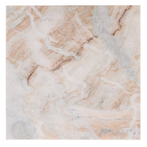 Safavieh Macklyn Square Marble Top Accent Table - Elegant Black & Light Brown Design For Modern Spaces Light Brown ,Black Marble ,Metal Sfv5768a