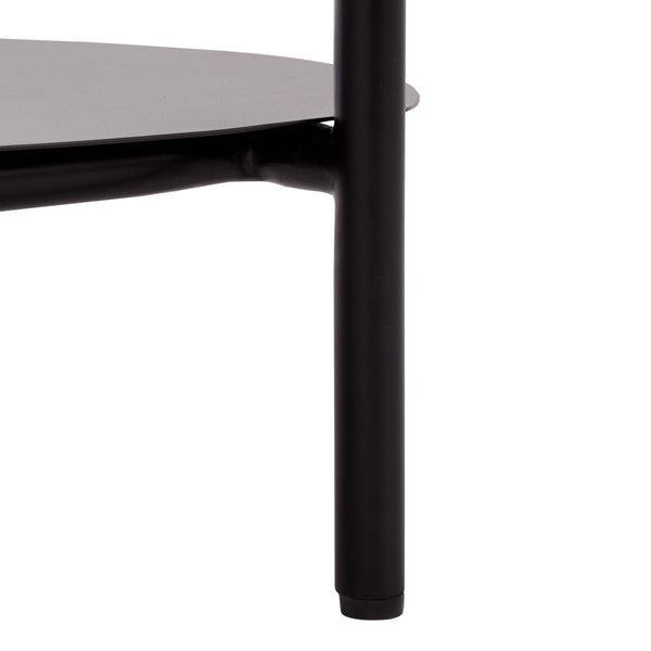 Macklyn Oval Marble Top Console Table With Slim Metal Base, Space-Saving Entryway Accent, 47.2"