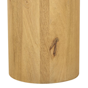 Feliciabeth Marble And Wood Coffee Table — Polished Marble Top With Solid Wood Base For Timeless Style