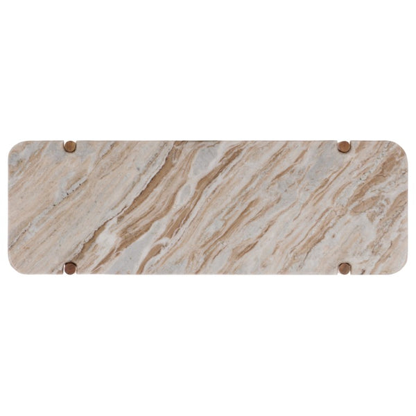 Safavieh Feliciabeth Marble Top Wood Console Table for Entryway Hallway or Living Room SFV5773A