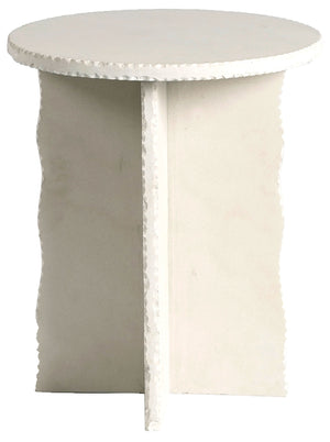 Raybrook Mint Sandstone Accent Table — Minimal Cylindrical Side Table, Natural Texture, Versatile Decor