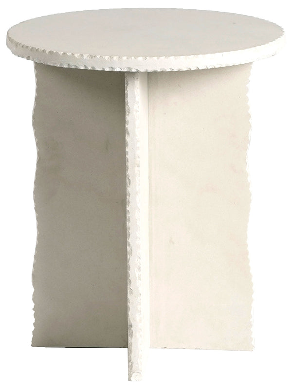 Raybrook Mint Sandstone Accent Table — Minimal Cylindrical Side Table, Natural Texture, Versatile Decor