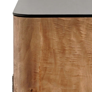 Safavieh Celestanno Burl Veneer Sideboard with Silver Metal Accents for Dining or Entryway SFV5789A