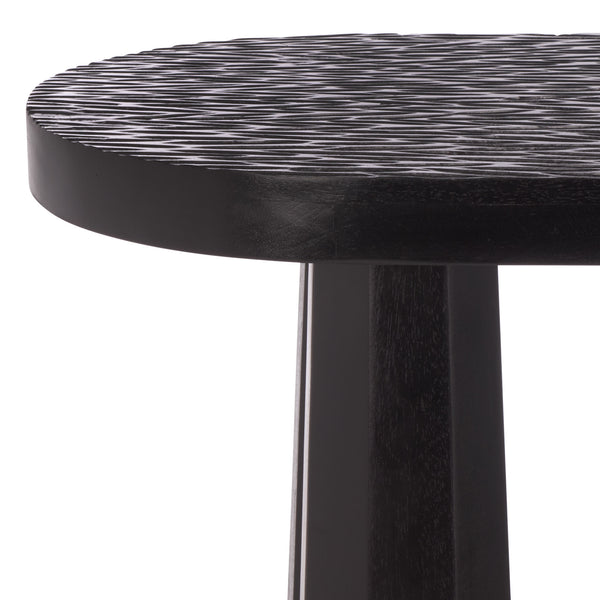 Safavieh Petraclara Wood Console Table - Elegant Black Finish For Stylish Entryway & Living Room Decor Black Wood Sfv5791a