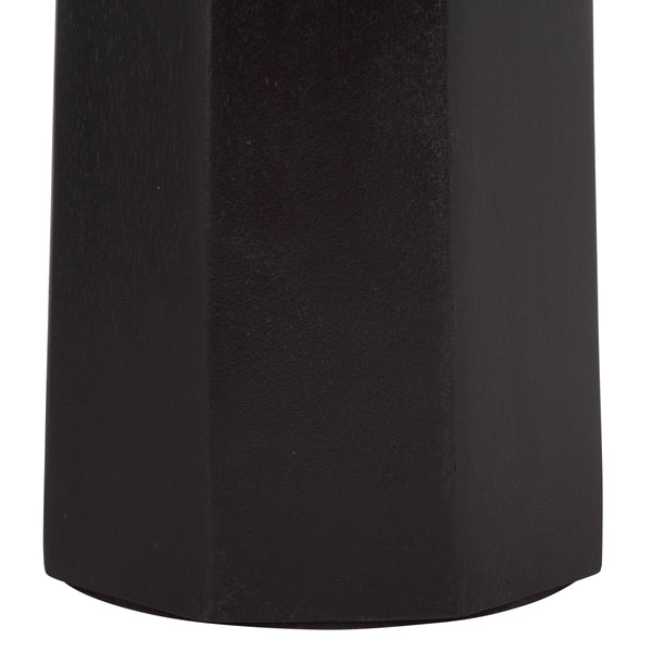 Safavieh Petraclara Wood Console Table - Elegant Black Finish For Stylish Entryway & Living Room Decor Black Wood Sfv5791a