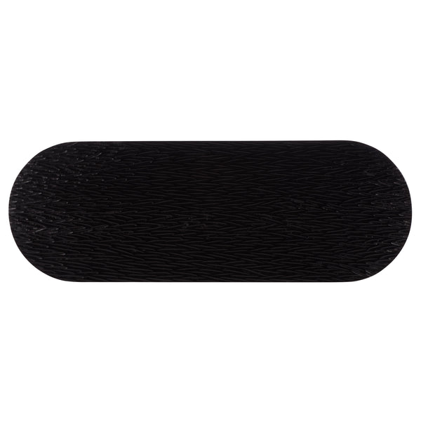 Safavieh Petraclara Wood Console Table - Elegant Black Finish For Stylish Entryway & Living Room Decor Black Wood Sfv5791a