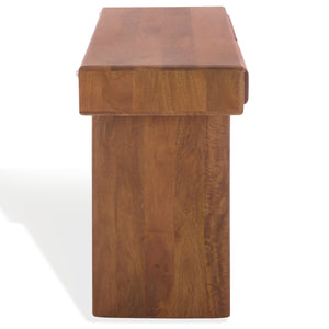Finley Solid-Wood 2-Drawer Desk With Generous Work Surface, Smooth-Glide Storage & Timeless Grain Finish