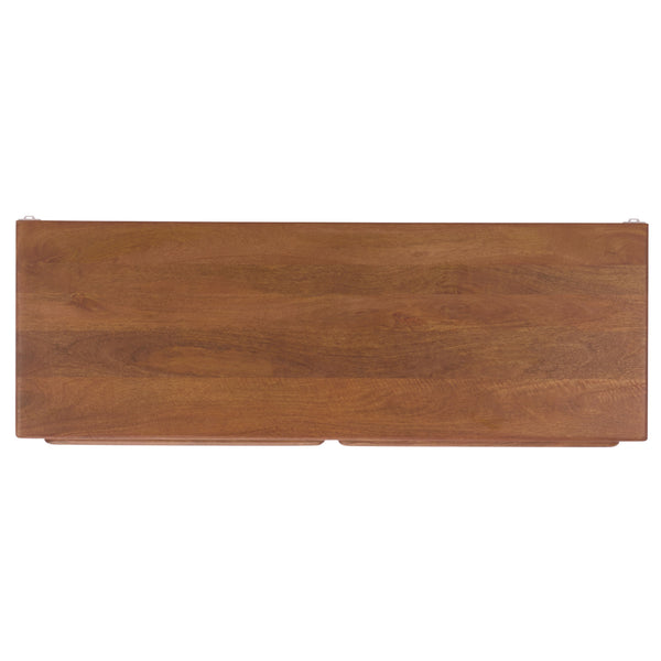 Finley Solid-Wood 2-Drawer Desk With Generous Work Surface, Smooth-Glide Storage & Timeless Grain Finish