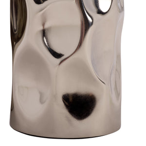 Safavieh Aubrie Teddy Fabric Ottoman - Elegant Beige & Silver Design For Stylish Living Room Comfort Beige ,Silver Wood ,Metal ,Fabric ,Foam Sfv5798a