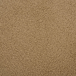 Safavieh Aubrie Teddy Fabric Ottoman - Elegant Beige & Silver Design For Stylish Living Room Comfort Beige ,Silver Wood ,Metal ,Fabric ,Foam Sfv5798a