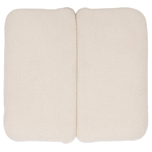 Safavieh Tessabella Teddy Fabric Ottoman – Stylish & Cozy Home Accent With Soft Cushion For Ultimate Comfort Beige Wood ,Fabric ,Foam Sfv5799a