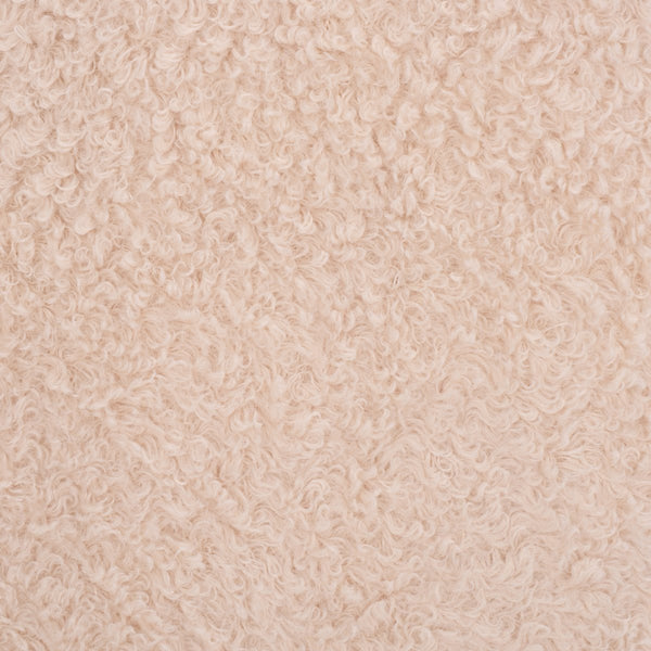 Safavieh Tessabella Teddy Fabric Ottoman – Stylish & Cozy Home Accent With Soft Cushion For Ultimate Comfort Ivory Wood ,Fabric ,Foam Sfv5799b