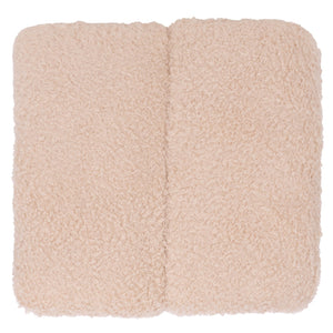 Safavieh Tessabella Teddy Fabric Ottoman – Stylish & Cozy Home Accent With Soft Cushion For Ultimate Comfort Ivory Wood ,Fabric ,Foam Sfv5799b