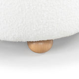 Safavieh Becka Round Boucle Storage Ottoman Ivory / Natural SFV6100A