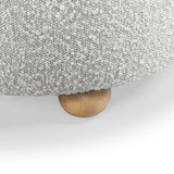 Safavieh Becka Round Boucle Storage Ottoman Grey / Natural SFV6100C