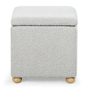 Safavieh Becka Square Boucle Storage Ottoman Grey / Natural SFV6101C