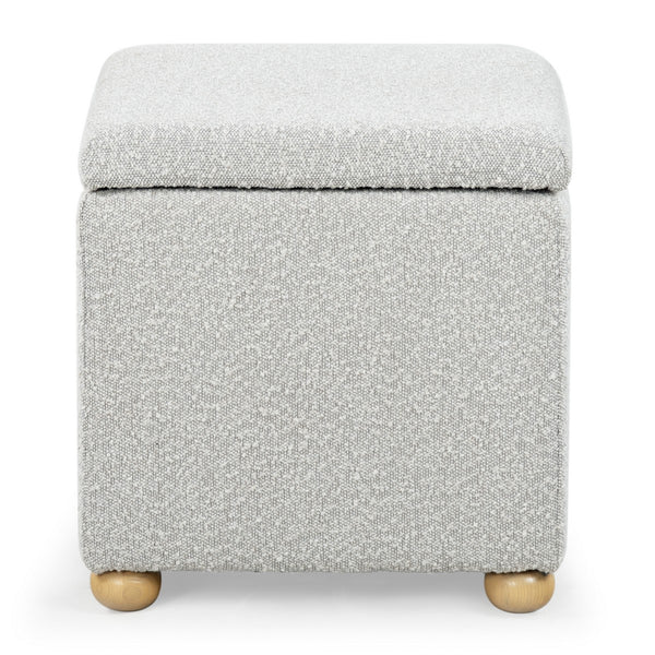 Safavieh Becka Square Boucle Storage Ottoman Grey / Natural SFV6101C