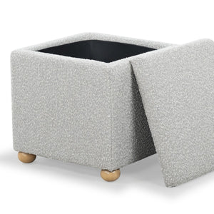 Safavieh Becka Square Boucle Storage Ottoman Grey / Natural SFV6101C