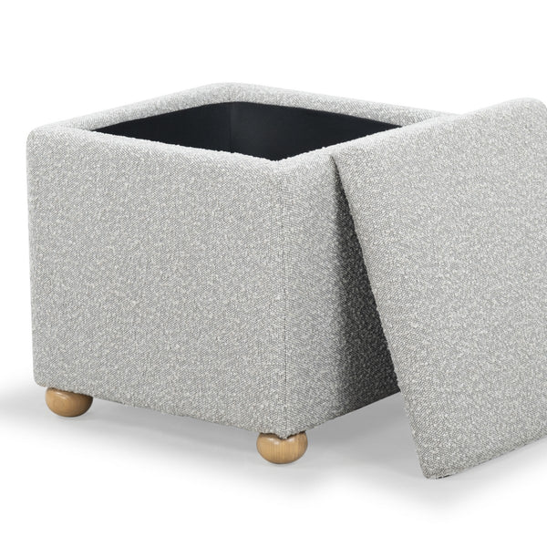 Safavieh Becka Square Boucle Storage Ottoman Grey / Natural SFV6101C