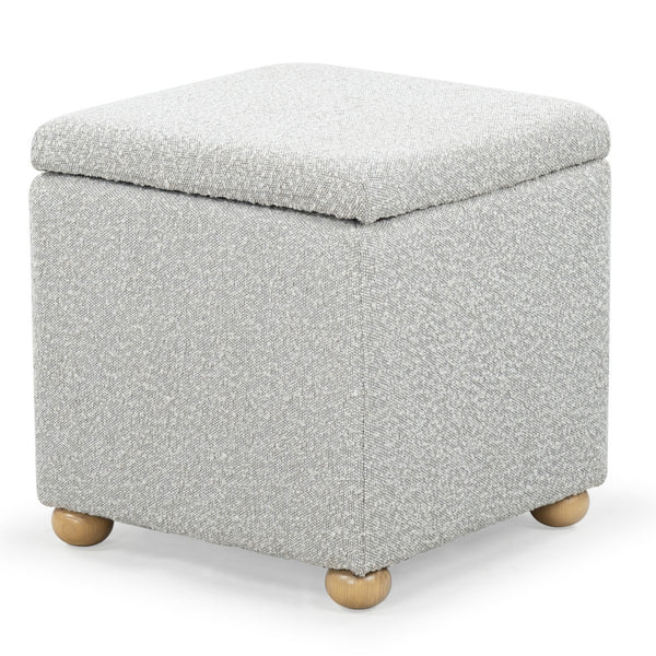 Safavieh Becka Square Boucle Storage Ottoman Grey / Natural SFV6101C