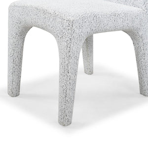 Safavieh Maricelle Boucle Dining Chair White / Black SFV6102B-SET2