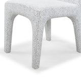 Safavieh Maricelle Boucle Dining Chair White / Black SFV6102B-SET2