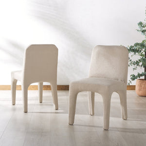 Safavieh MARICELLE Boucle Dining Chair – Luxurious Comfort and Contemporary Style for Modern Interiors Tan SFV6102C-SET2