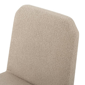 Safavieh MARICELLE Boucle Dining Chair – Luxurious Comfort and Contemporary Style for Modern Interiors Light Brown SFV6102D-SET2