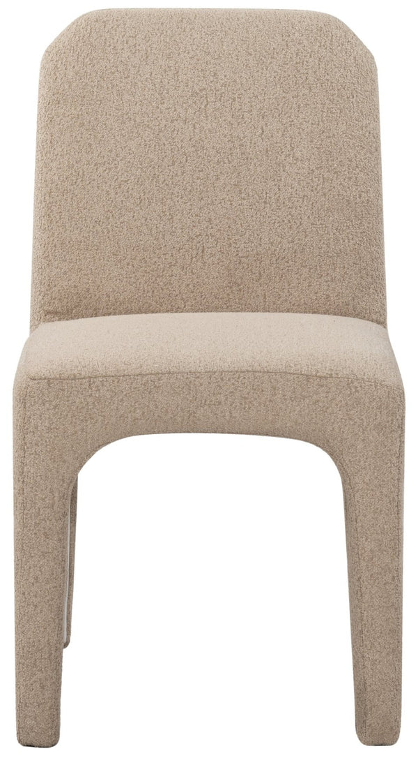Safavieh MARICELLE Boucle Dining Chair – Luxurious Comfort and Contemporary Style for Modern Interiors Light Brown SFV6102D-SET2