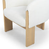 Safavieh Lauricella Barrel Back Dining Chair Ivory / Natural SFV6103A