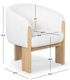 Safavieh Lauricella Barrel Back Dining Chair Ivory / Natural SFV6103A