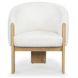 Safavieh Lauricella Barrel Back Dining Chair Ivory / Natural SFV6103A