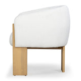 Safavieh Lauricella Barrel Back Dining Chair Ivory / Natural SFV6103A