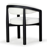 Safavieh Peggy Boucle Dining Chair Ivory / Black SFV6104A