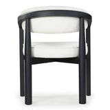 Safavieh Peggy Boucle Dining Chair Ivory / Black SFV6104A